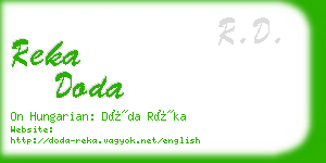 reka doda business card